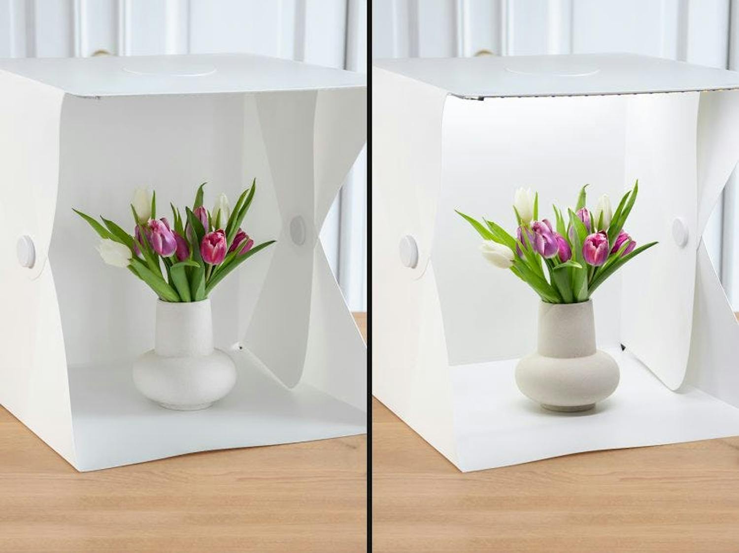 Lystelt med lys ovenfra